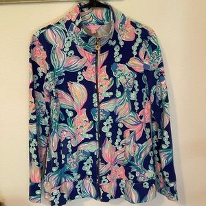 Lilly Pulitzer Reagan Luxletic Zip-Up I’m Going Coastal Medium M